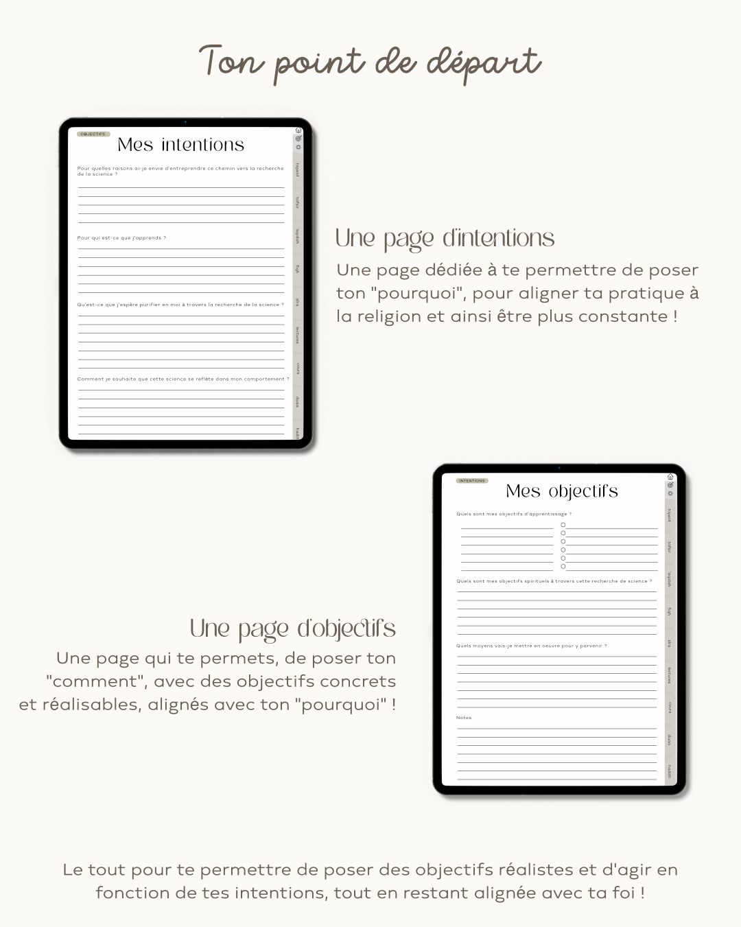 planner digital, digital planner, planner digital islamique, muslim digital planner, planner digital islamique pour femmes musulmanes, planner digital de notes religieuses, planner digital religieux, islam, ramadan planner, planner ramadan, 3ilm planner, planner de science religieuses